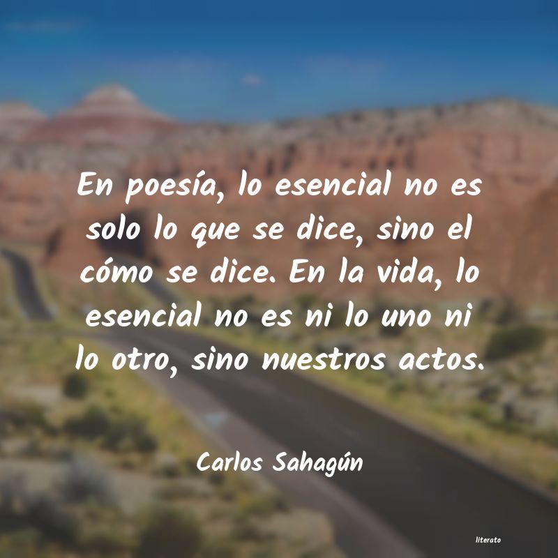 Frases de Carlos Sahagún