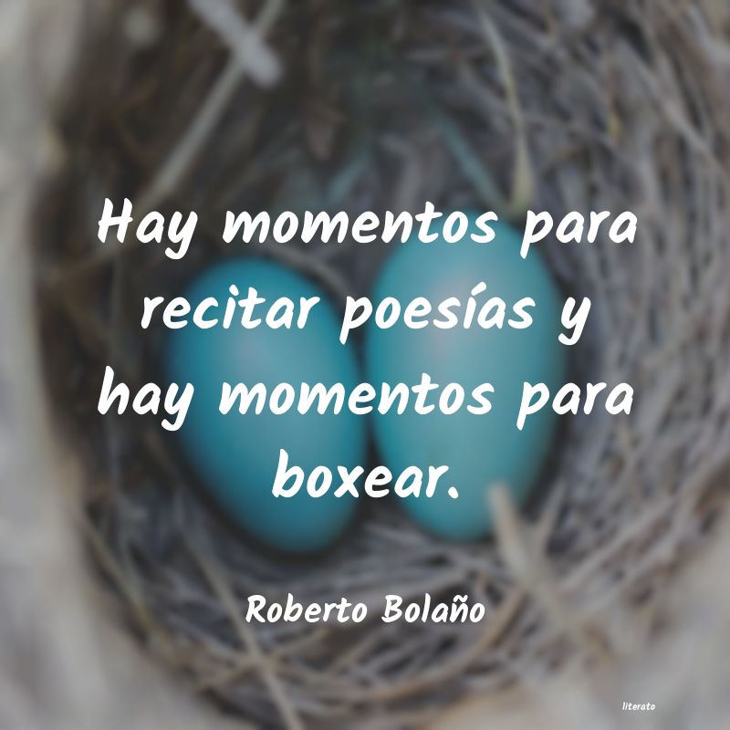 frases de Roberto Bolaño