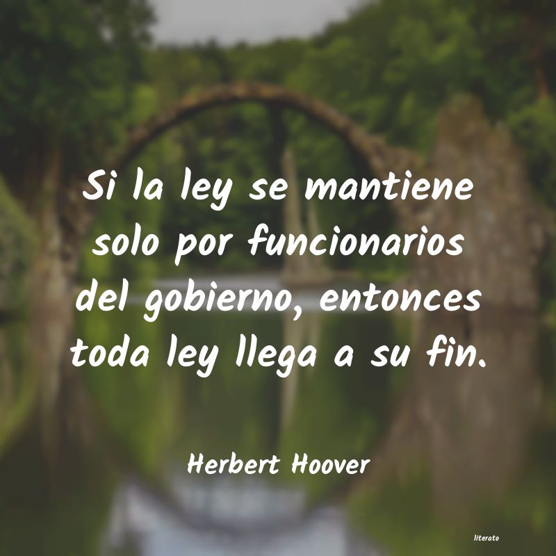 Frases de Herbert Hoover