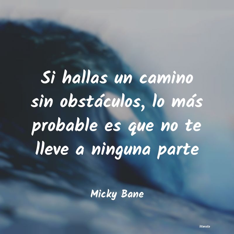 Frases de Micky Bane