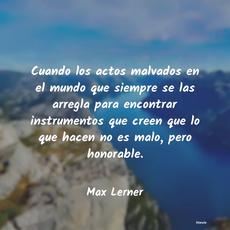 Frases de Max Lerner