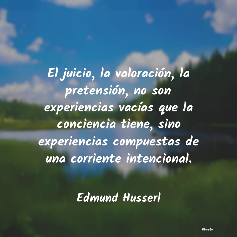 frases de Edmund Husserl