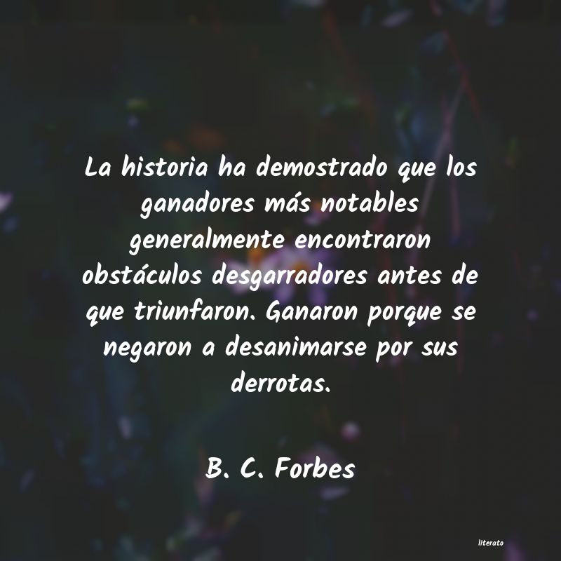 Frases de B. C. Forbes