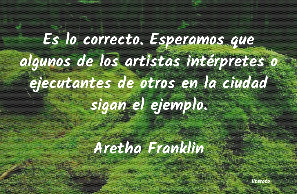 Frases de Aretha Franklin