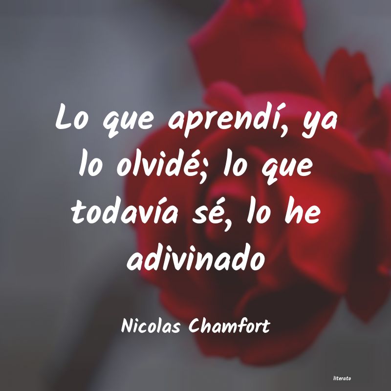 <ol class='breadcrumb' itemscope itemtype='http://schema.org/BreadcrumbList'>
<li itemprop='itemListElement'><a href='/autores/'>Autores</a></li>
<li itemprop='itemListElement'><a href='/autor/nicolas_chamfort/'>Nicolas Chamfort</a></li>
</ol>