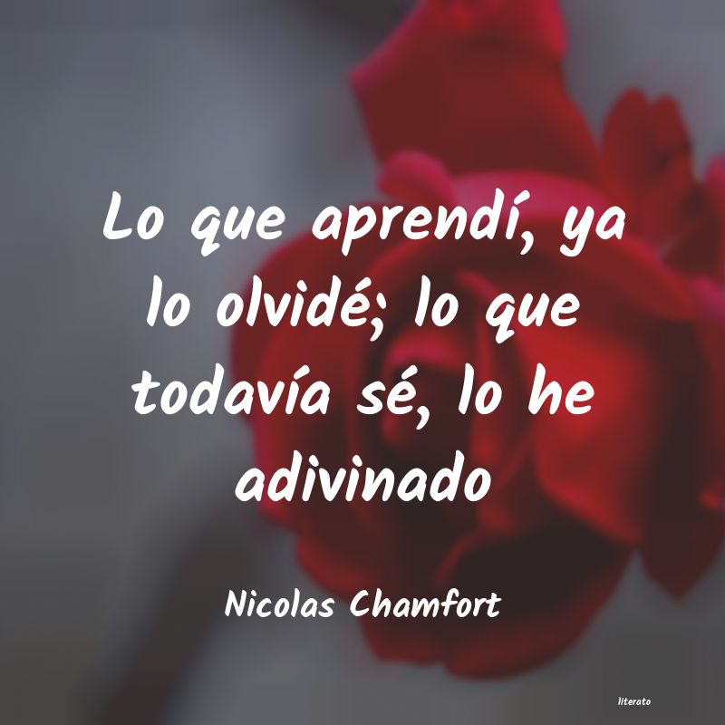 Frases de Nicolas Chamfort