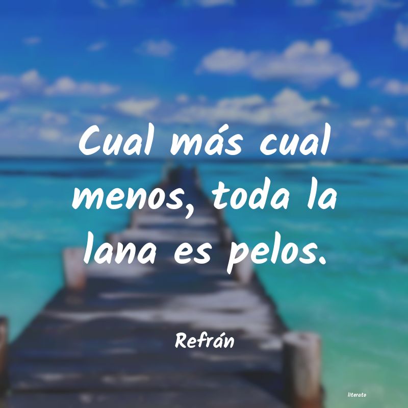 frases de Refrán