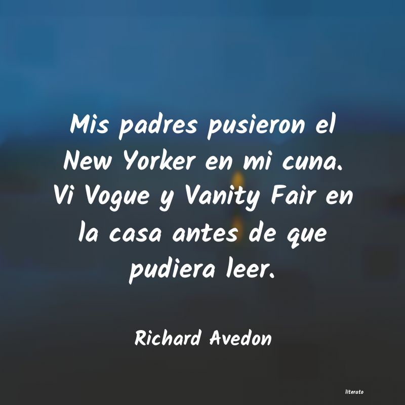 Frases de Richard Avedon