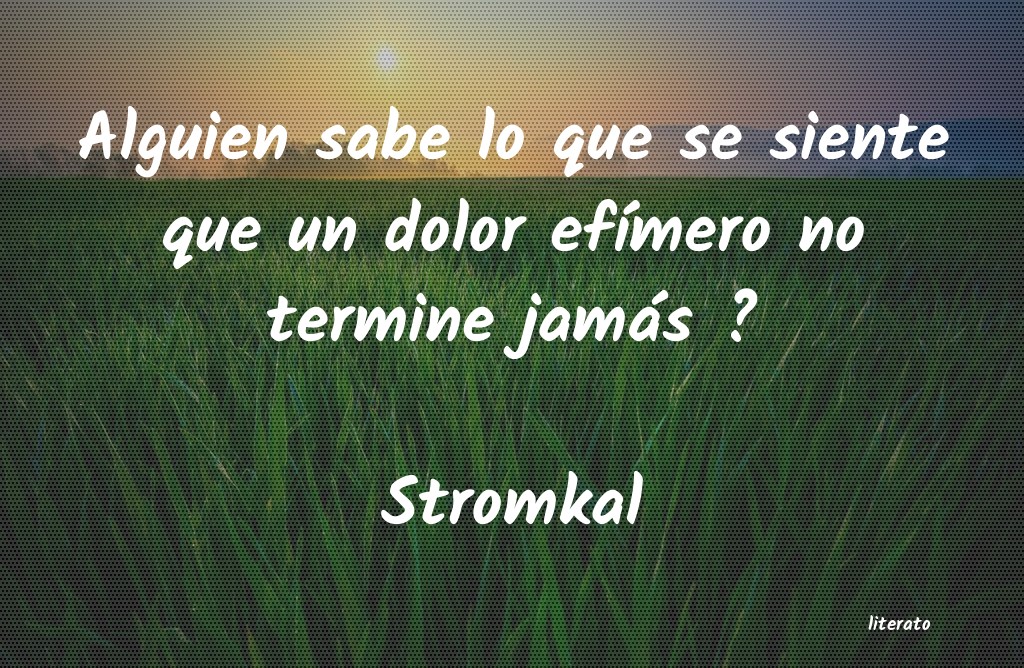 frases de Stromkal