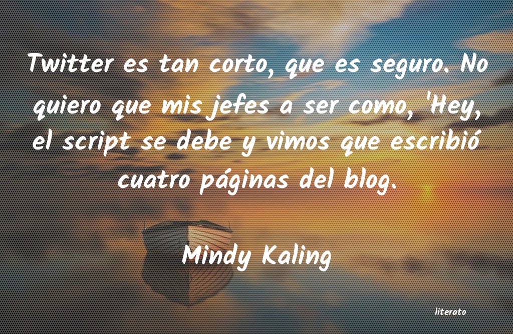 frases de Mindy Kaling