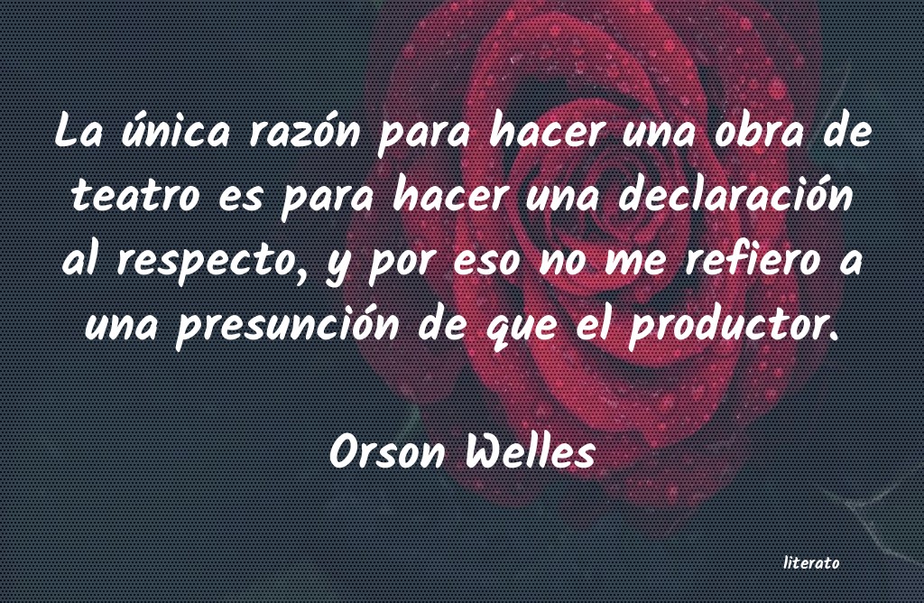 frases de Orson Welles