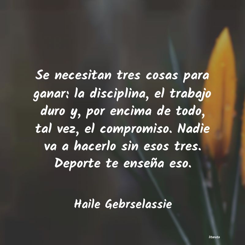 frases de Haile Gebrselassie