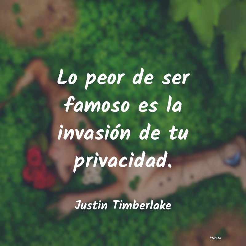 frases de Justin Timberlake