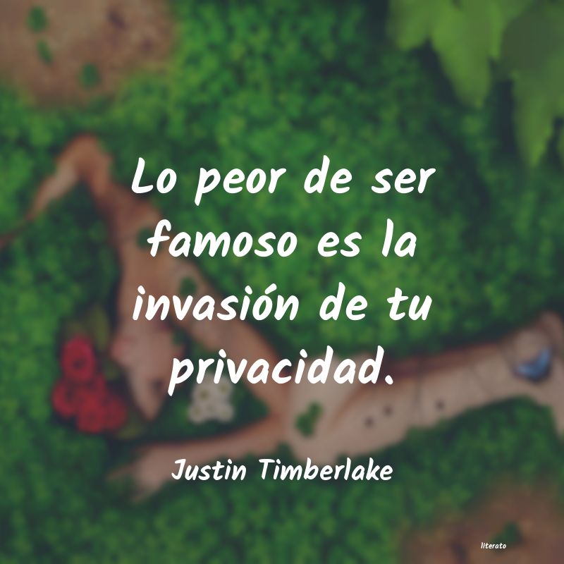 Frases de Justin Timberlake