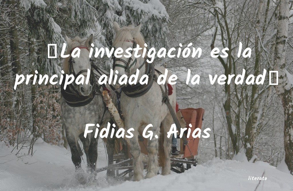 Frases de Fidias G. Arias