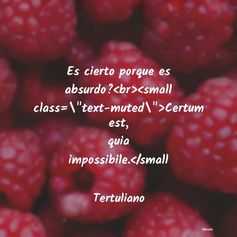 frases de Tertuliano