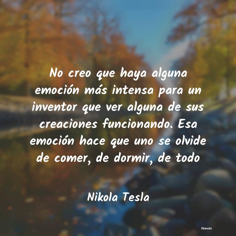 Frases de Nikola Tesla