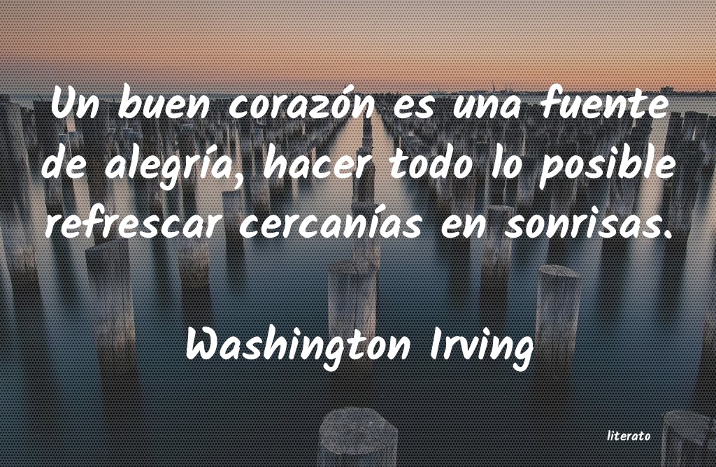 frases de Washington Irving