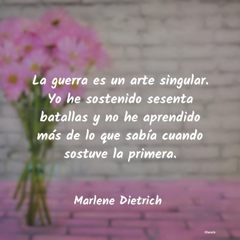 frases de Marlene Dietrich