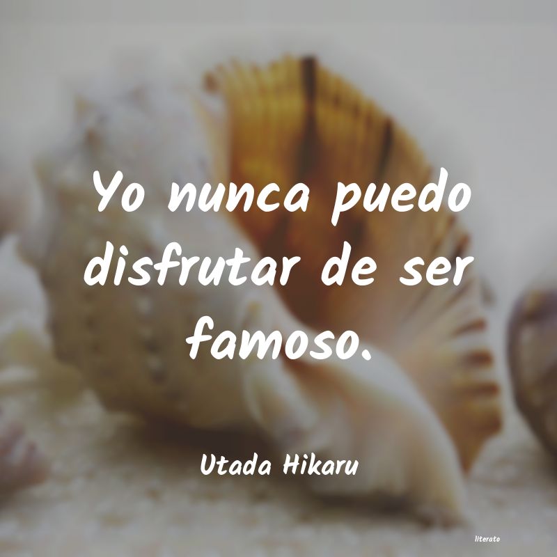 frases de Utada Hikaru