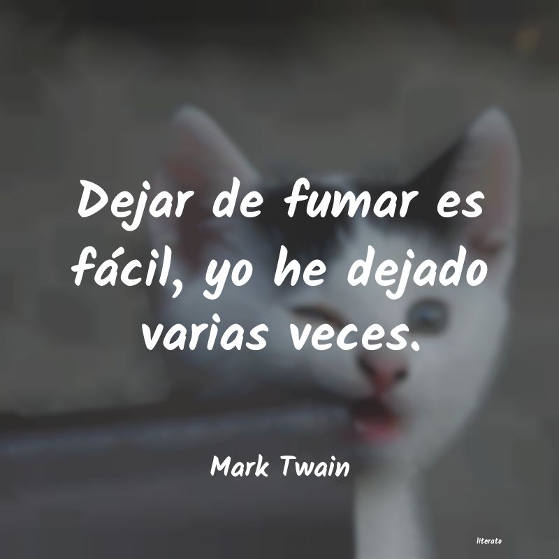 dejar de fumar es fÃ¡cil mark twin