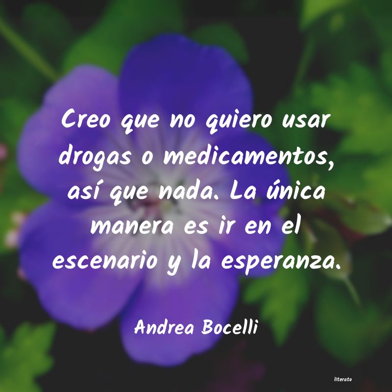 frases de Andrea Bocelli