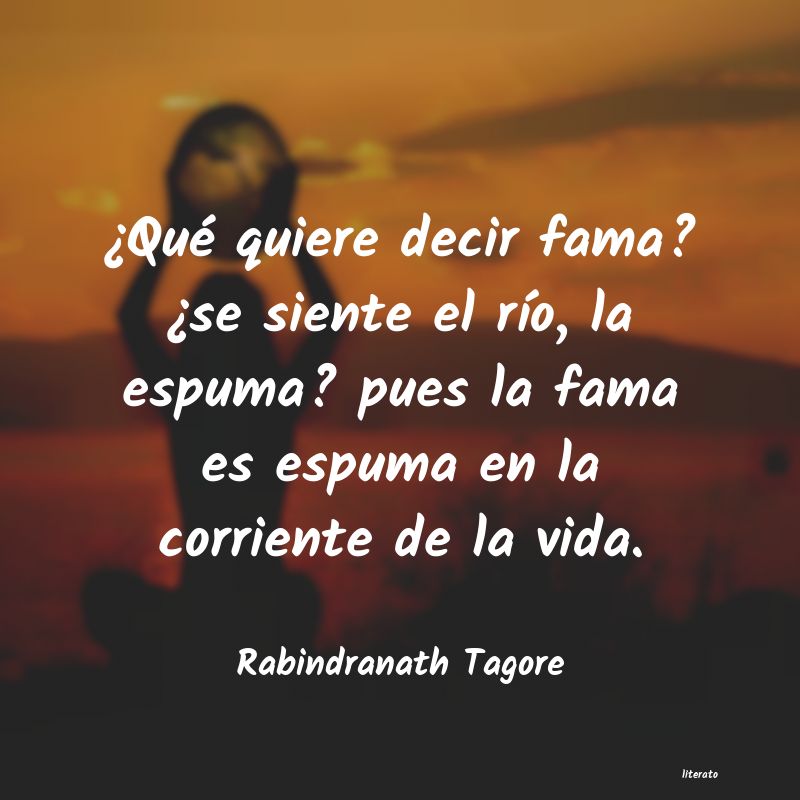 Frases de Rabindranath Tagore