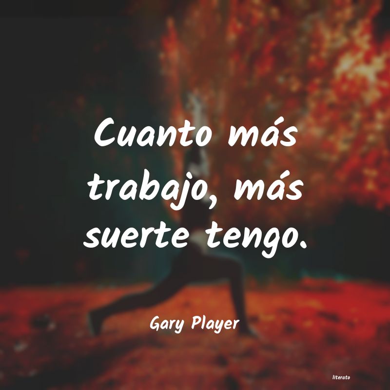 frases de Gary Player