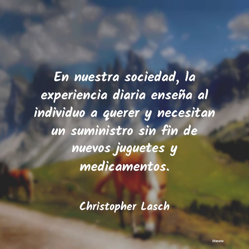 frases de Christopher Lasch
