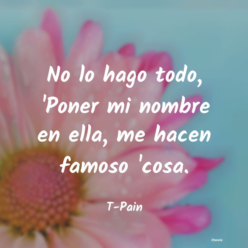 frases de T-Pain
