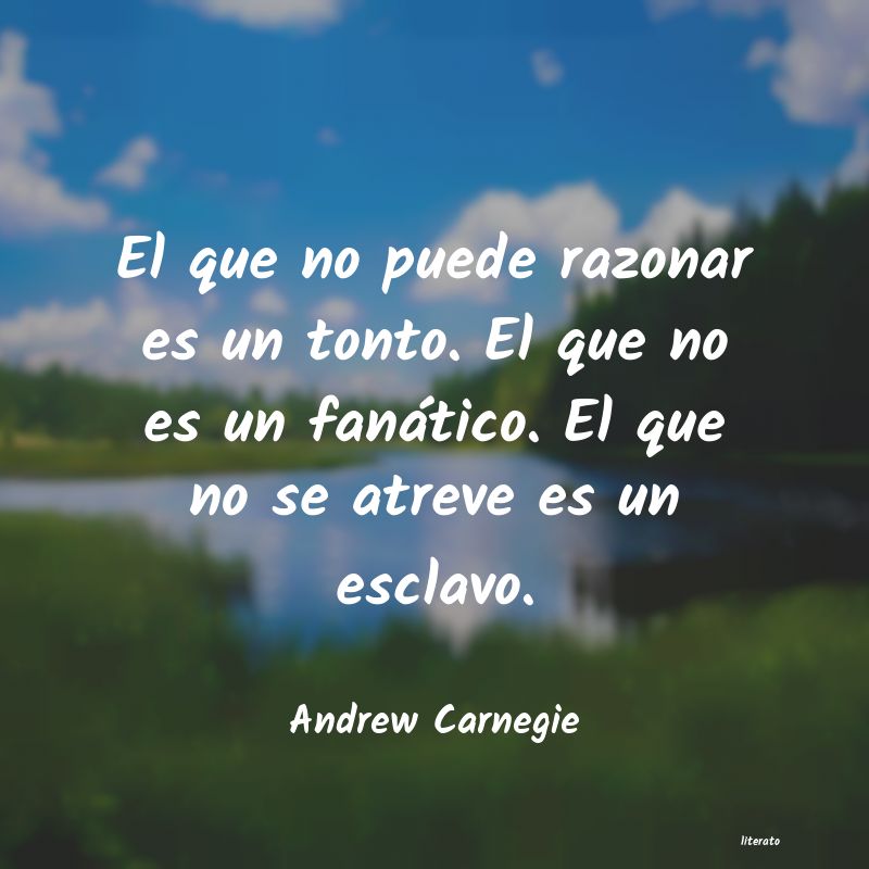 Frases de Andrew Carnegie