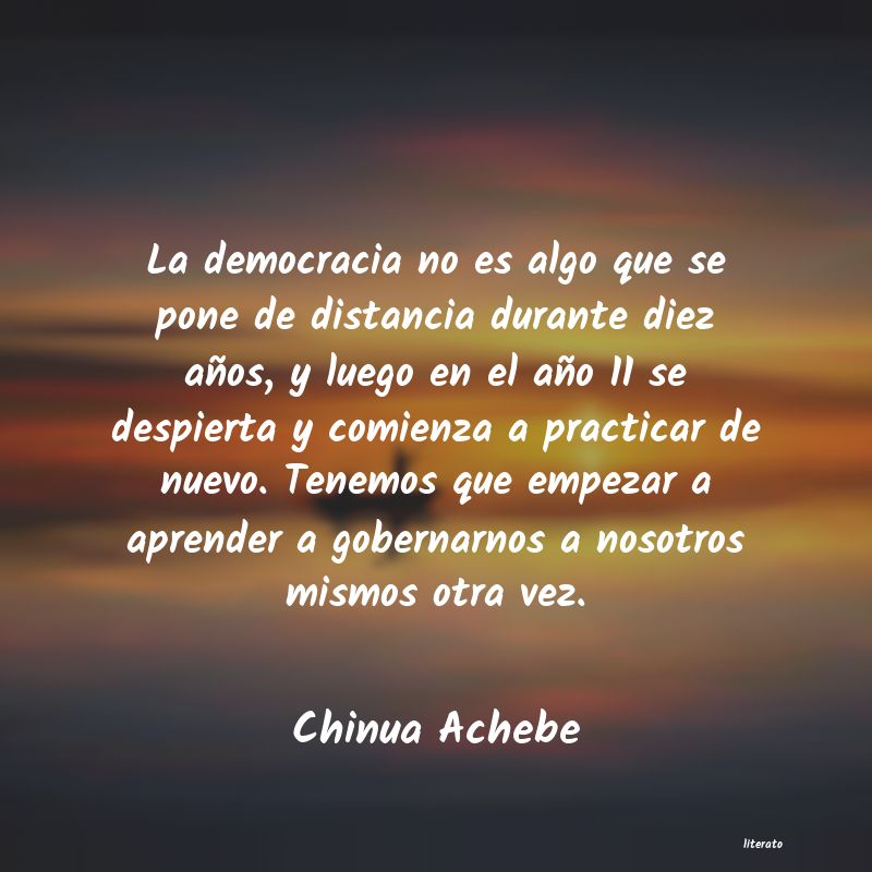 Frases de Chinua Achebe