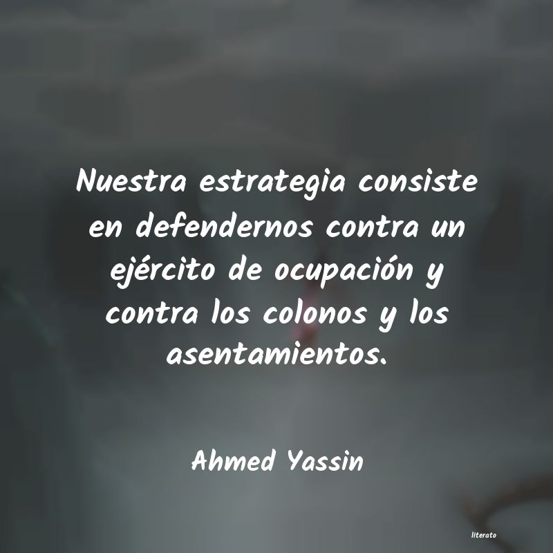 Frases de Ahmed Yassin