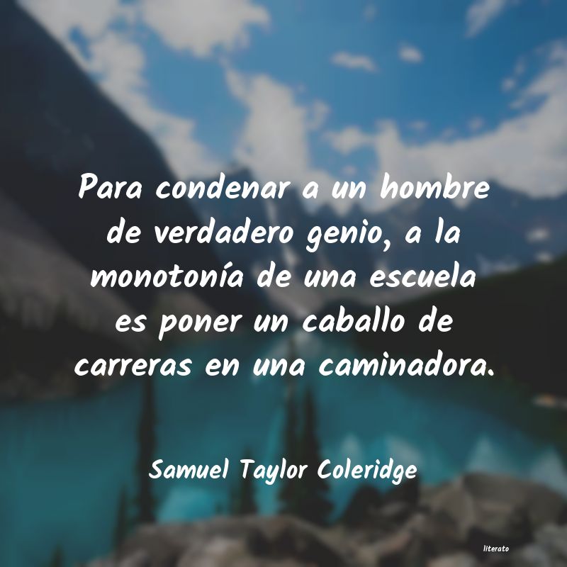 Frases de Samuel Taylor Coleridge