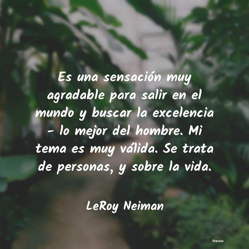 frases de LeRoy Neiman