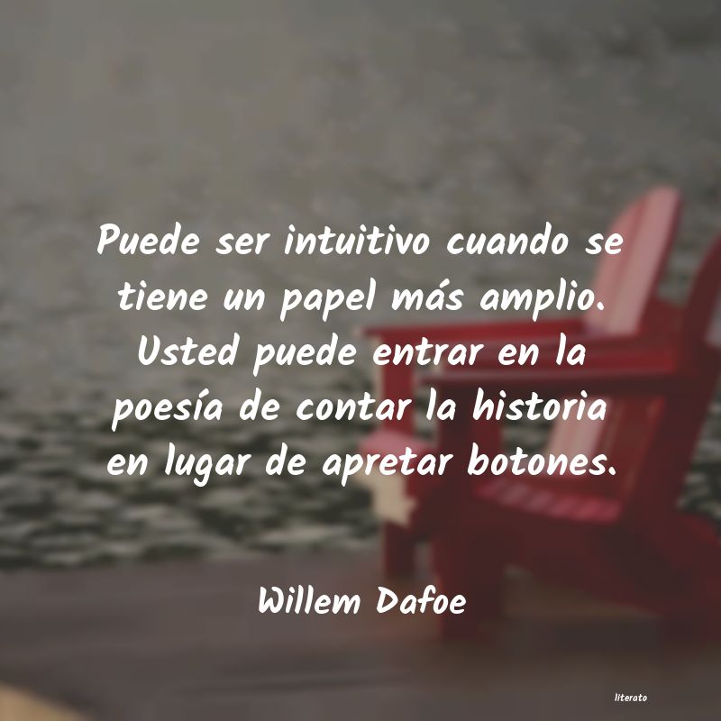 Frases de Willem Dafoe