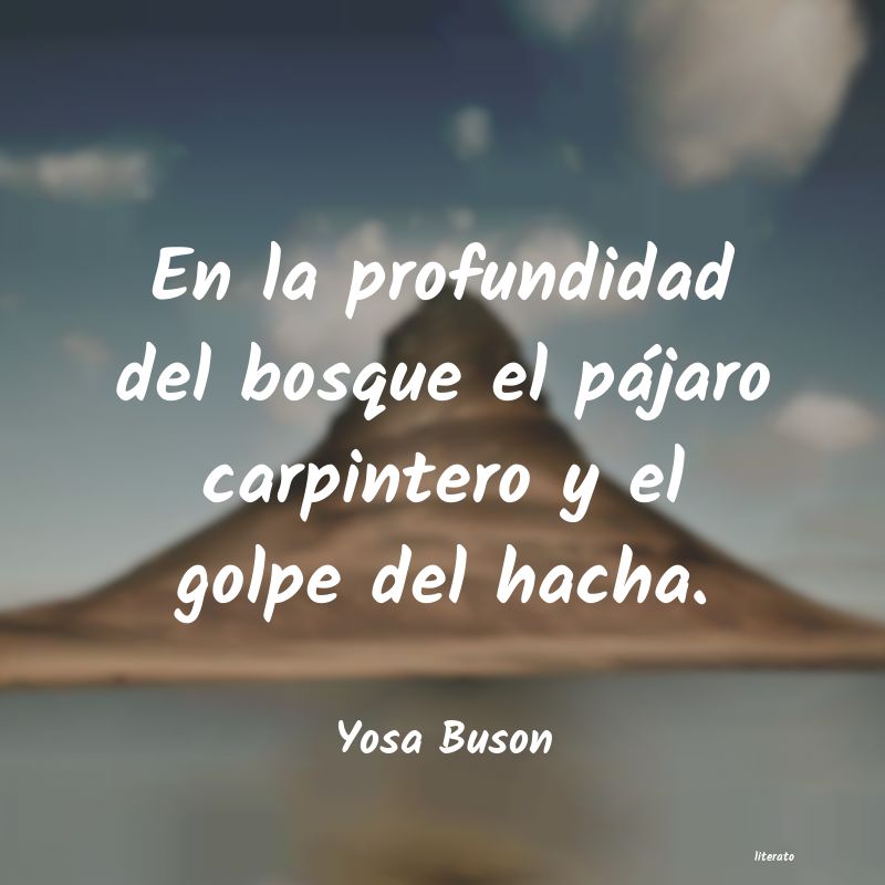 frases de Yosa Buson