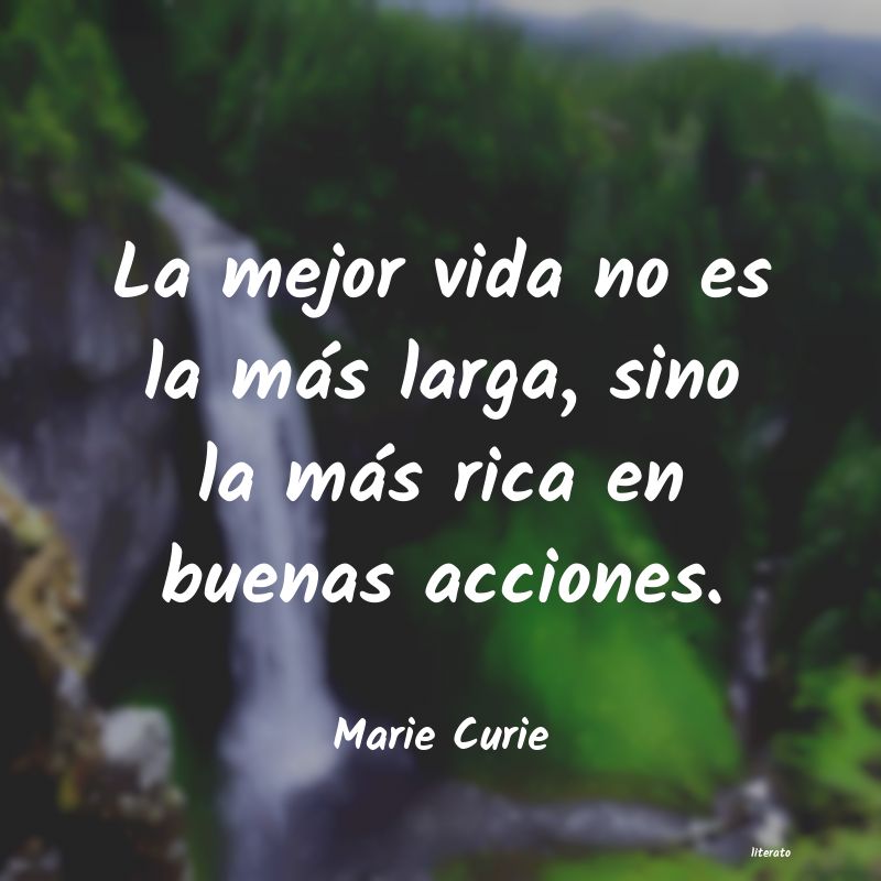 frases de Marie Curie