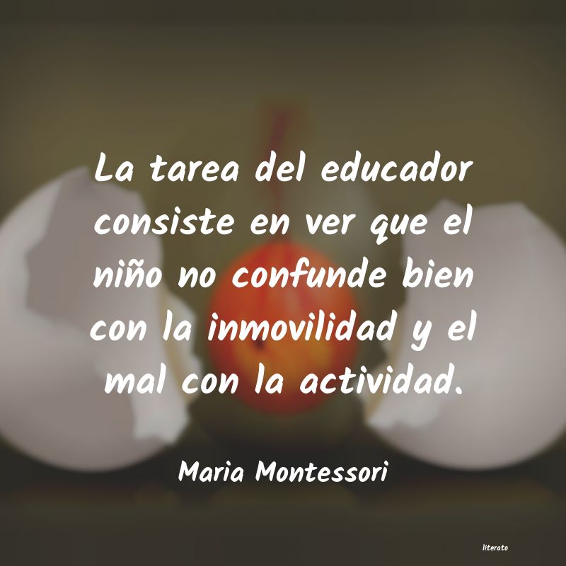 Frases de Maria Montessori