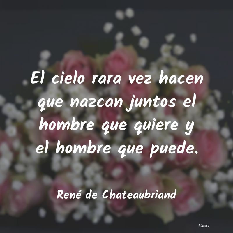 frases de René de Chateaubriand