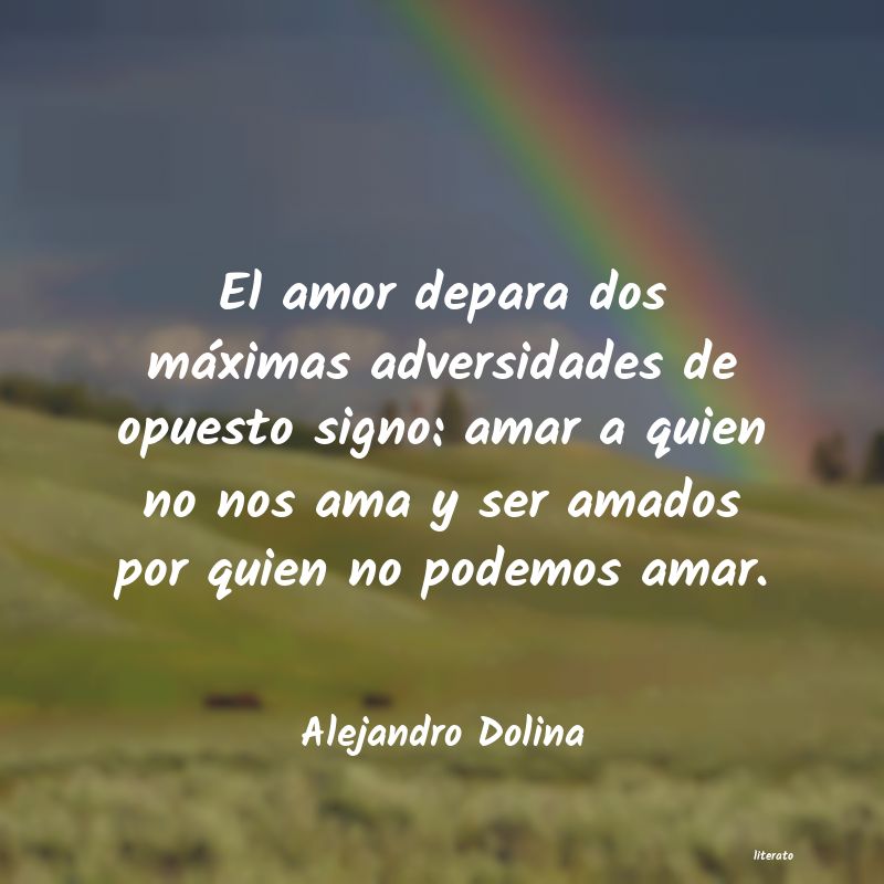 alejandro dolina morir de amor