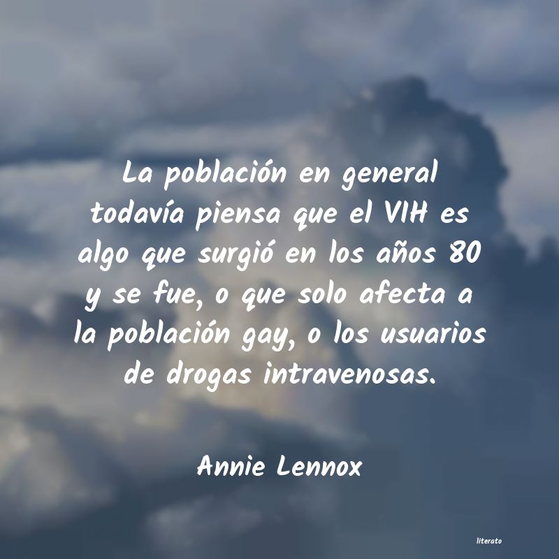 Frases de Annie Lennox