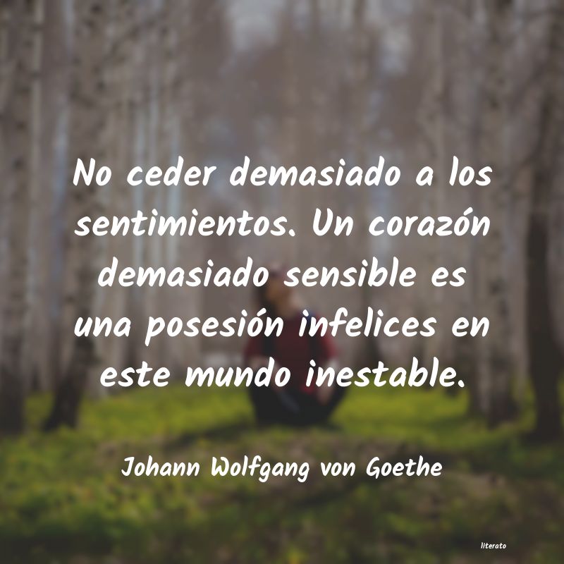 frases de Johann Wolfgang von Goethe