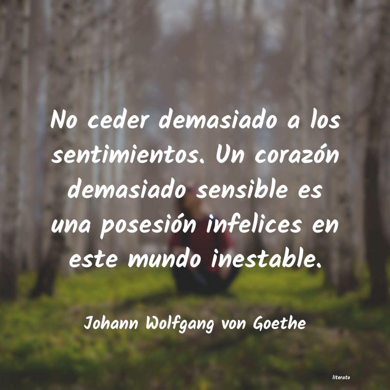 Frases de Johann Wolfgang von Goethe