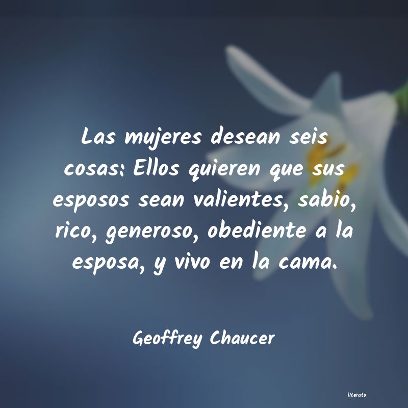 Frases de Geoffrey Chaucer