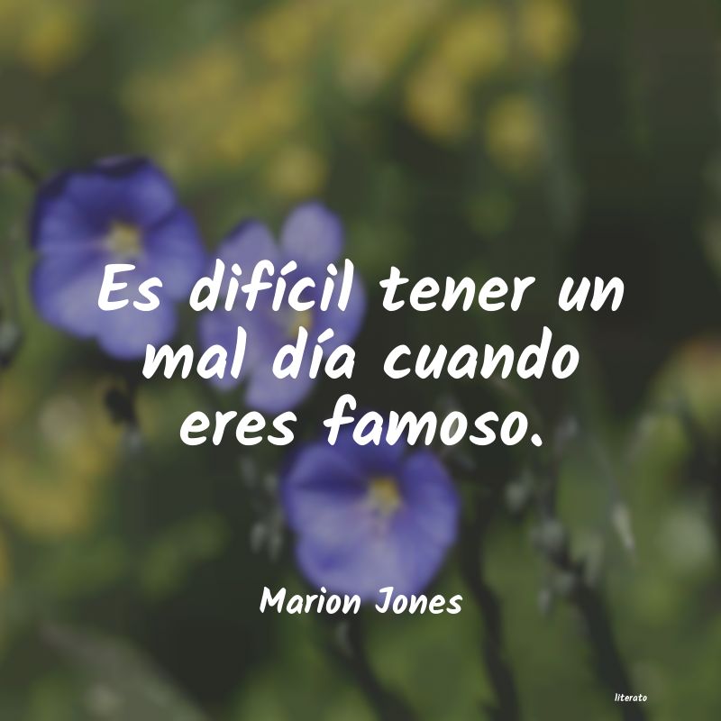 frases de Marion Jones