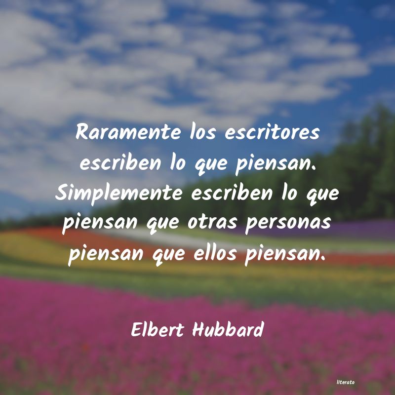 frases de Elbert Hubbard