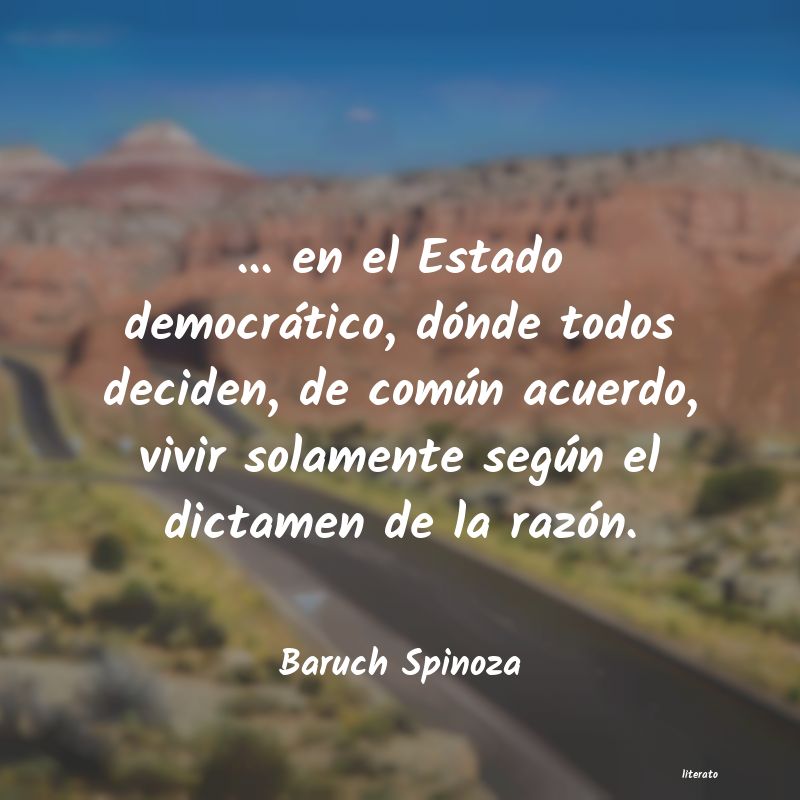 Frases de Baruch Spinoza