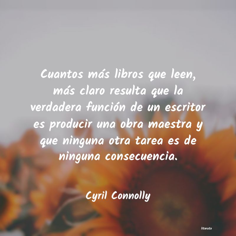 Frases de Cyril Connolly