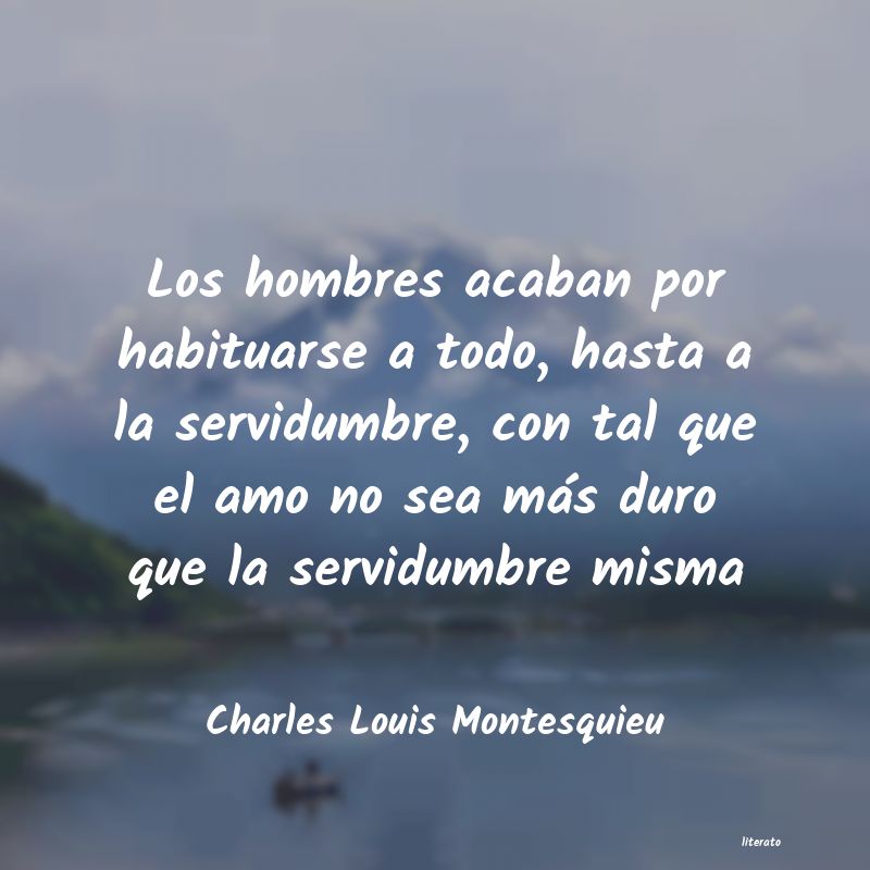 frases de Charles Louis Montesquieu